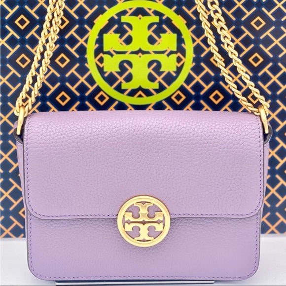 New TORY BURCH Olivia Pebble Leather
Crossbody Shoulder Bag